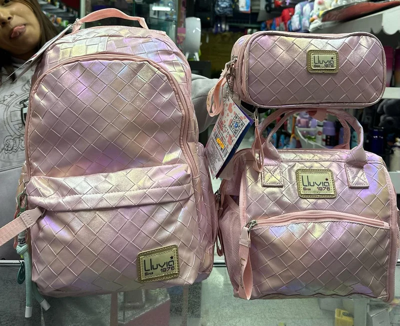 Combo primaria rombos tornasol rosa lluvia
