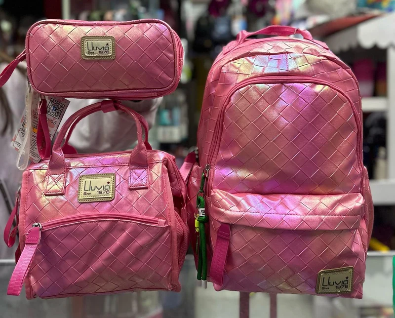 Combo primaria rombos tornasol fucsia lluvia