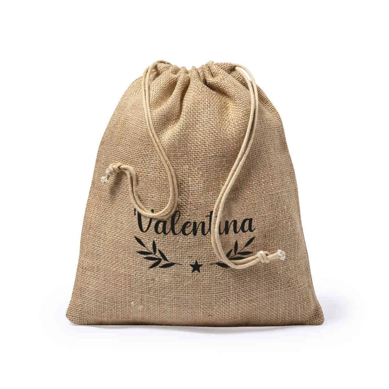 Saco Navidad de yute personalizado