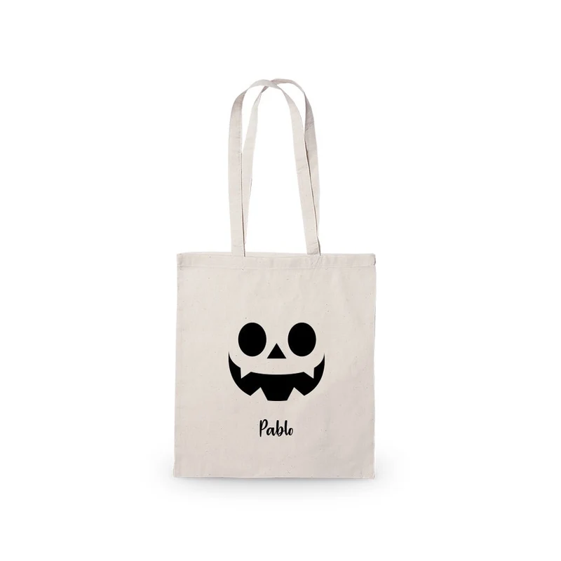 Totebag Cara de Calabaza Halloween