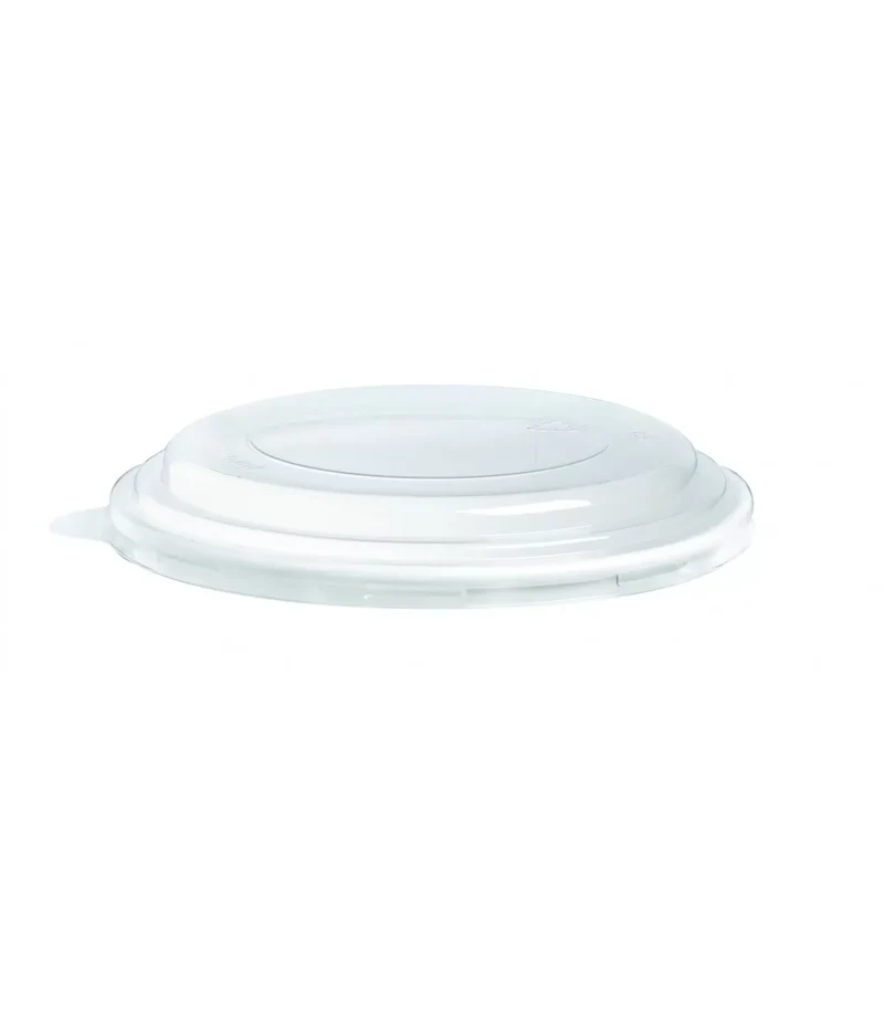 Ensaladera Blanca Cartón 1300 ml + Tapa rPET Antivaho (200 unid/caja) (exclusivo online)