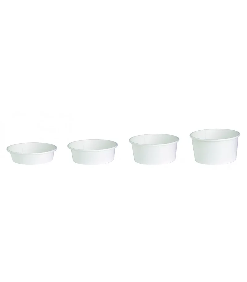 Ensaladera Blanca Cartón 750 ml + Tapa rPET Antivaho (200 unid/caja) (exclusivo online)