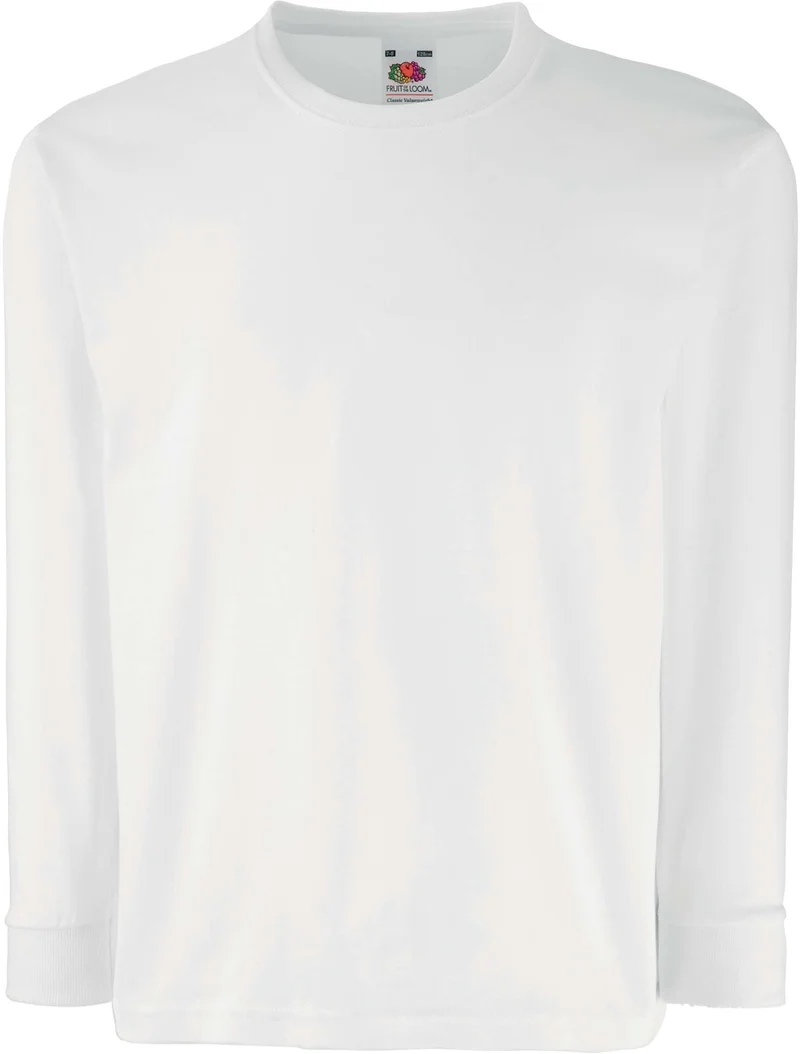T-shirt valueweight de criança de manga comprida (61-007-0)