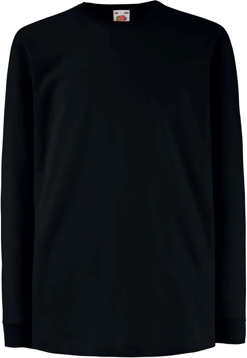T-shirt valueweight de criança de manga comprida (61-007-0)