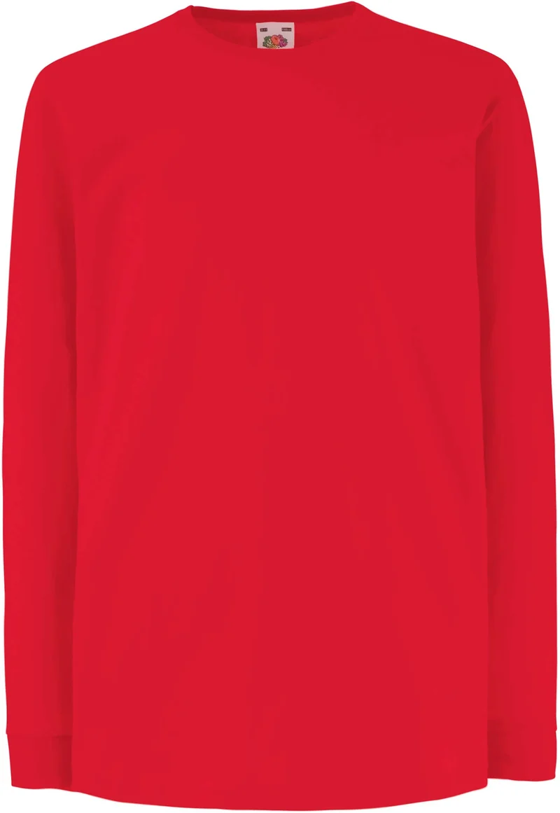 T-shirt valueweight de criança de manga comprida (61-007-0)