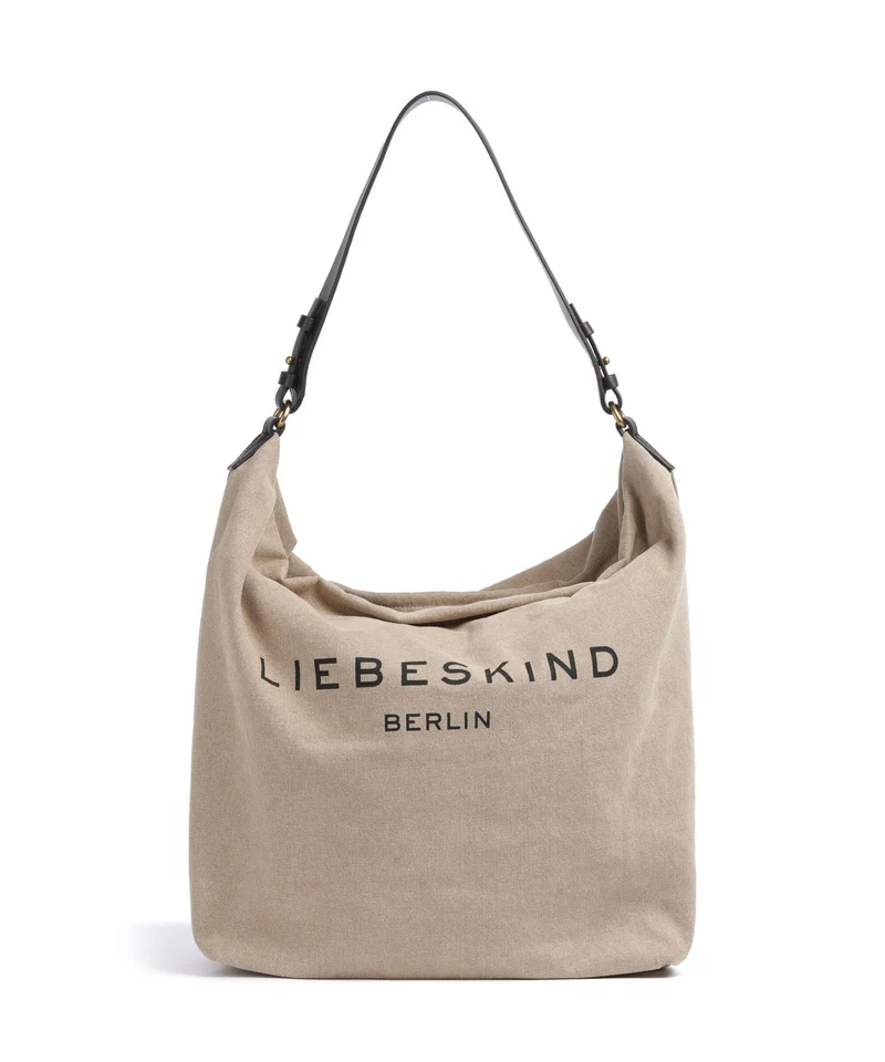 Liebeskind Clea Denim Bolso de hobo beige