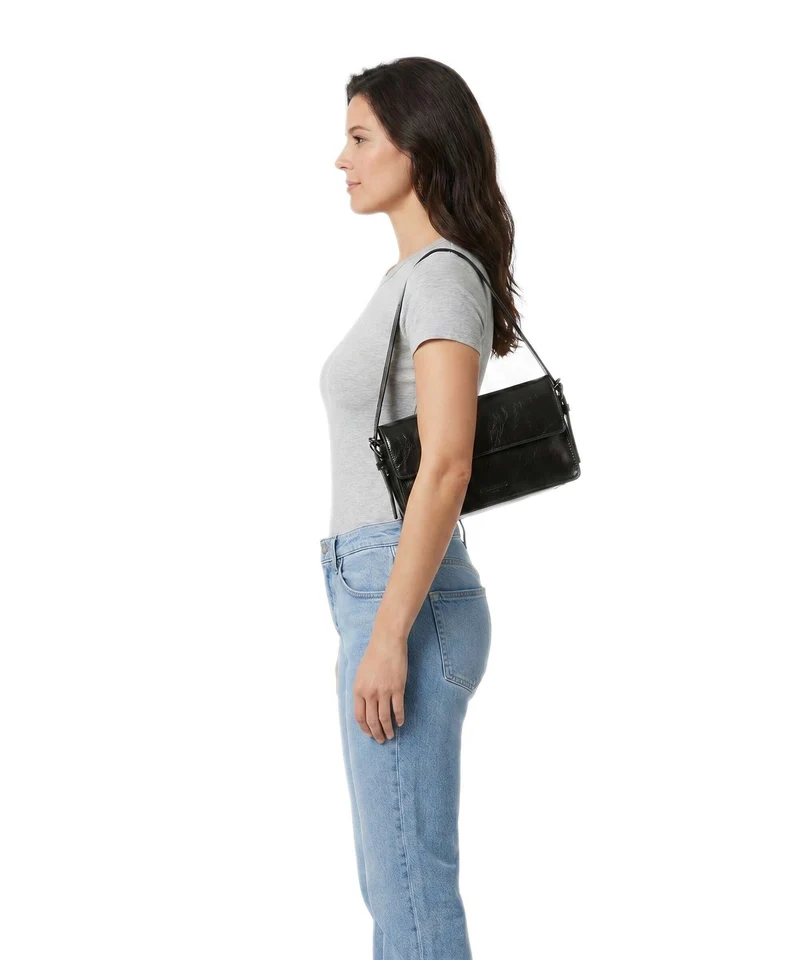 Liebeskind Audrey Recycled Lack Distressed S Bolso de hombro deep soil