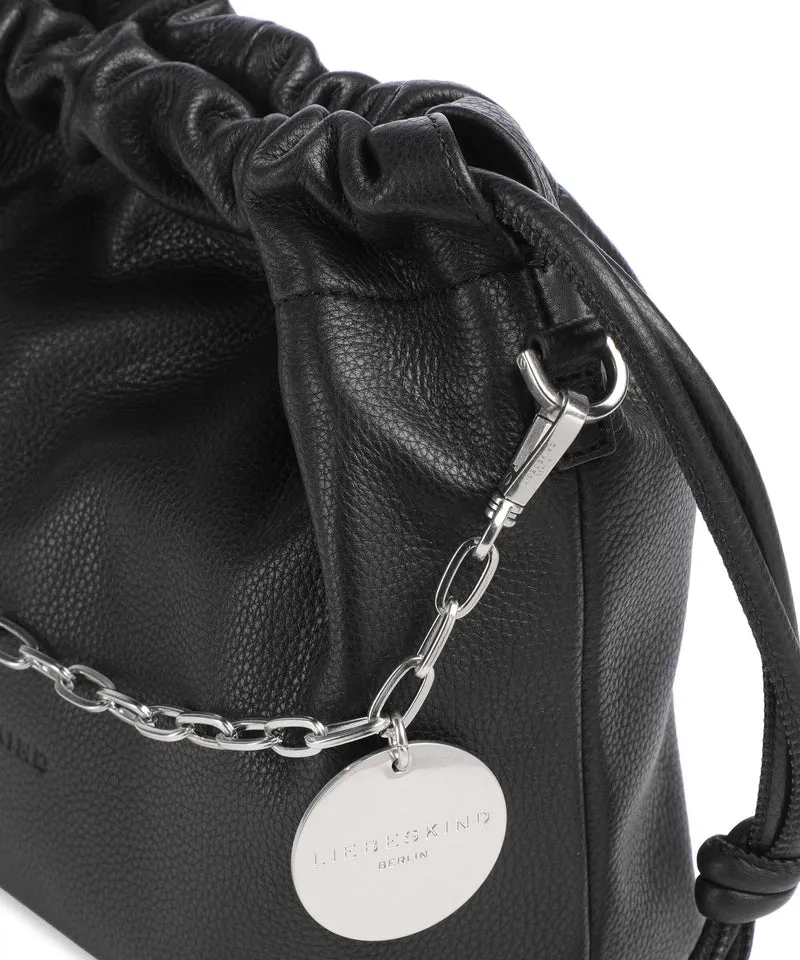 Liebeskind Lya II Small Pebble S Bucket bolso de mano black