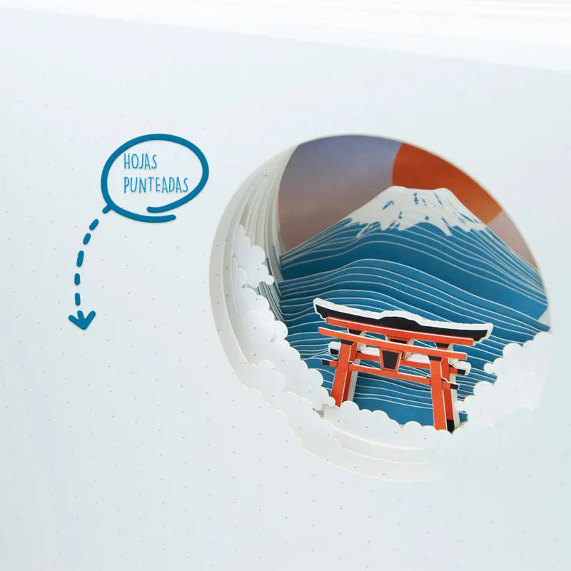 Pack regalo Takayama Organizador Triple, Tote bag, Botella Térmica y Cuaderno con ventana Japón