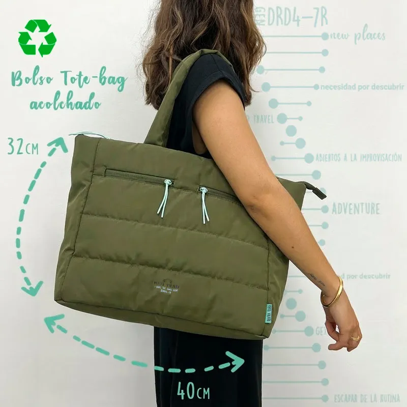 Bolso Totebag acolchado DRD4-7R Travel Gene Kaki
