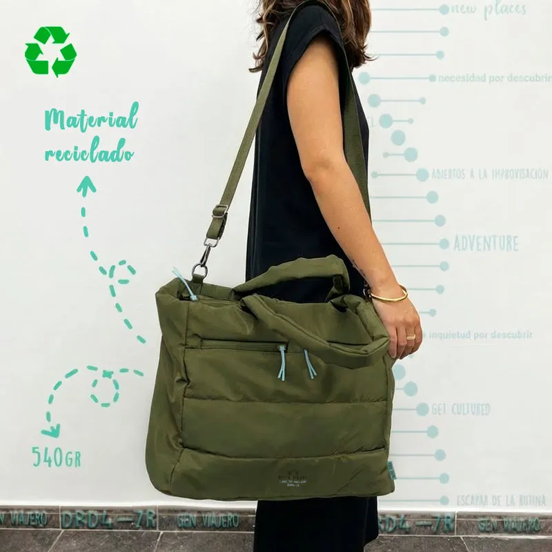 Bolso Totebag acolchado DRD4-7R Travel Gene Kaki