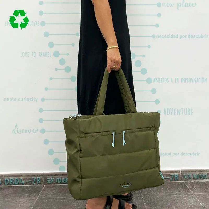 Bolso Totebag acolchado DRD4-7R Travel Gene Kaki