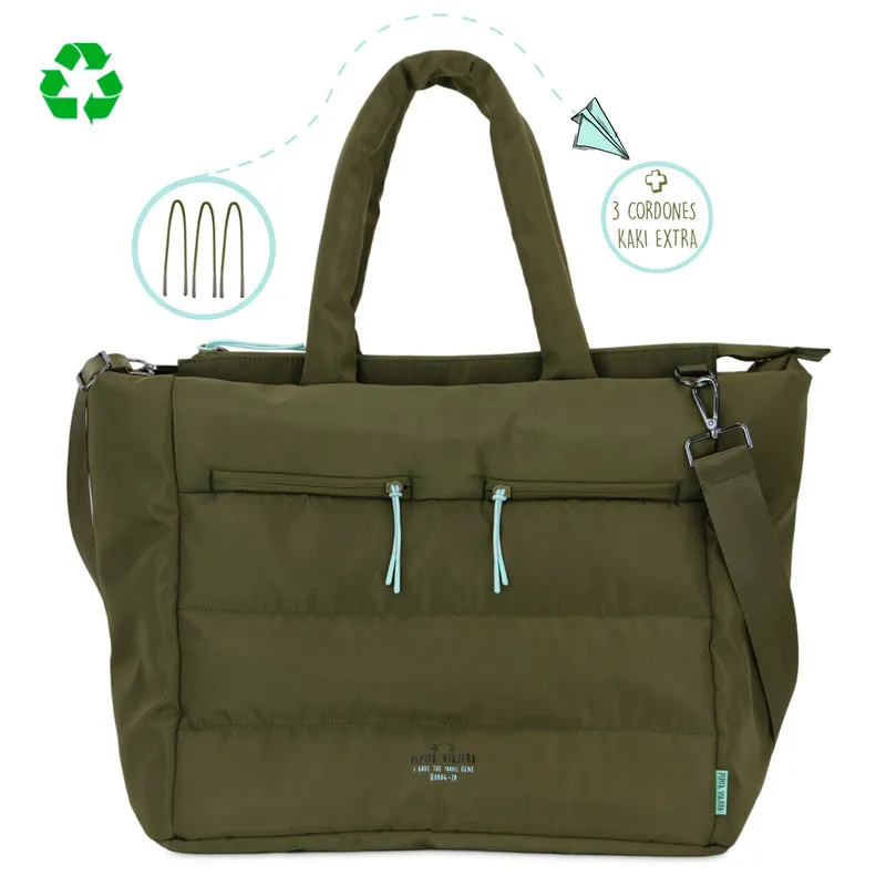 Bolso Totebag acolchado DRD4-7R Travel Gene Kaki