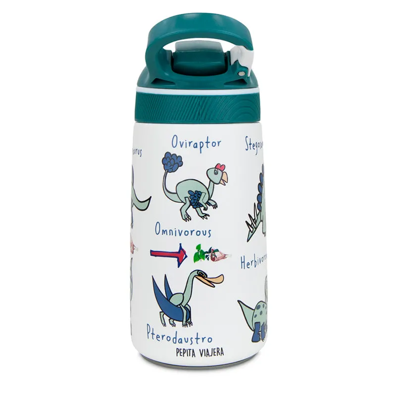 Pack Dinos botella térmica, mochila infantil, bolsa de almuerzo y neceser multiusos