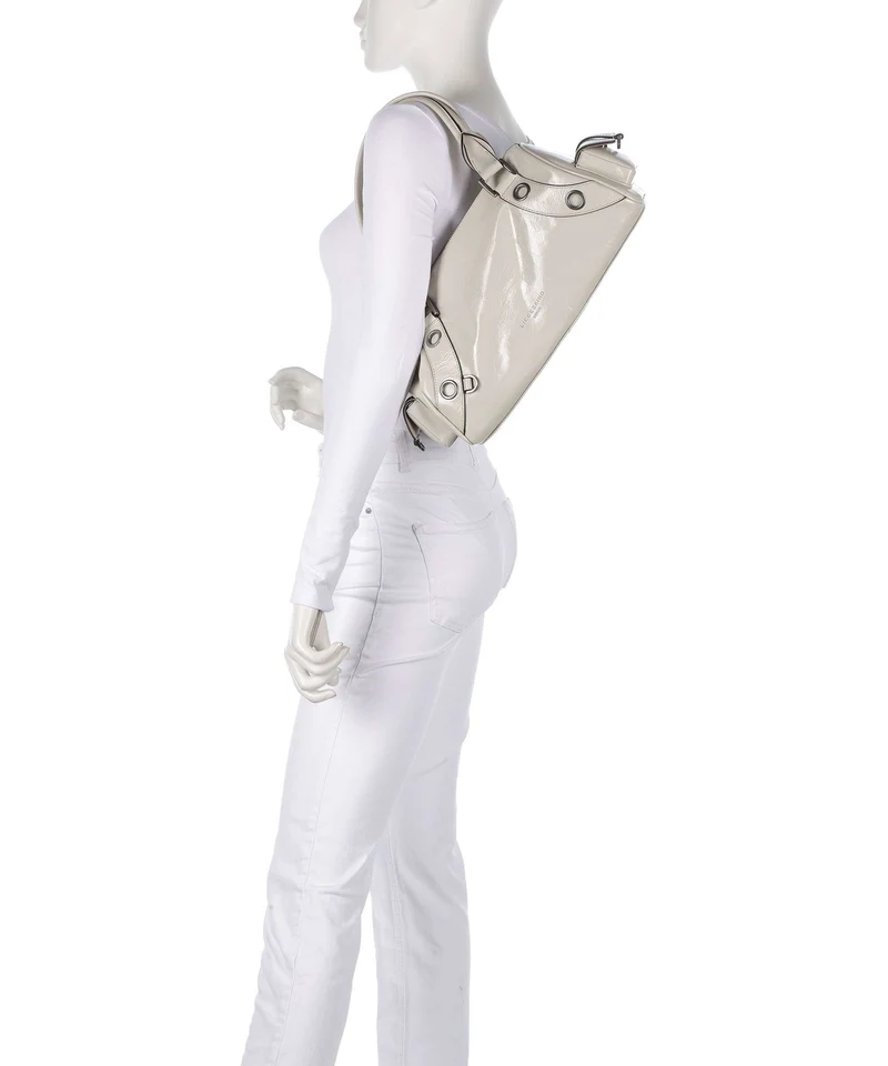 Liebeskind Nika Lack Distressed M Bolso de hombro milk