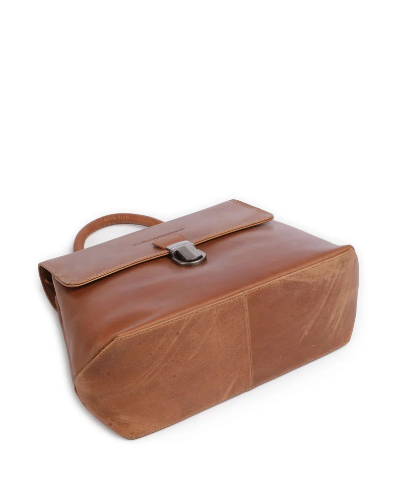 The Chesterfield Brand Wax Pull Up Cow Angera Bolso de mano cognac
