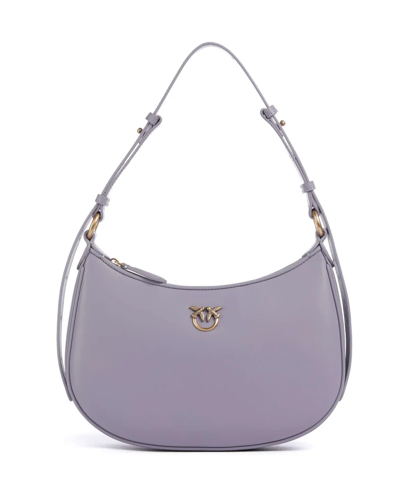 Pinko Half Moon Mini Bolso de hombro cenerre viola/antique gold