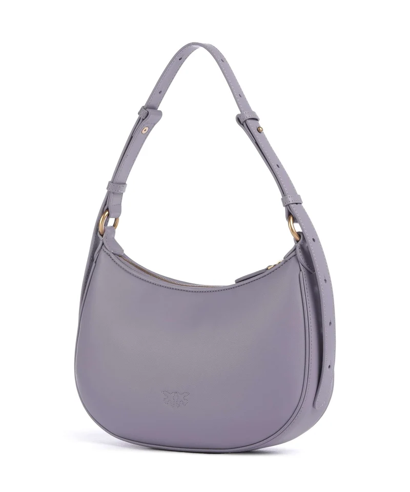 Pinko Half Moon Mini Bolso de hombro cenerre viola/antique gold