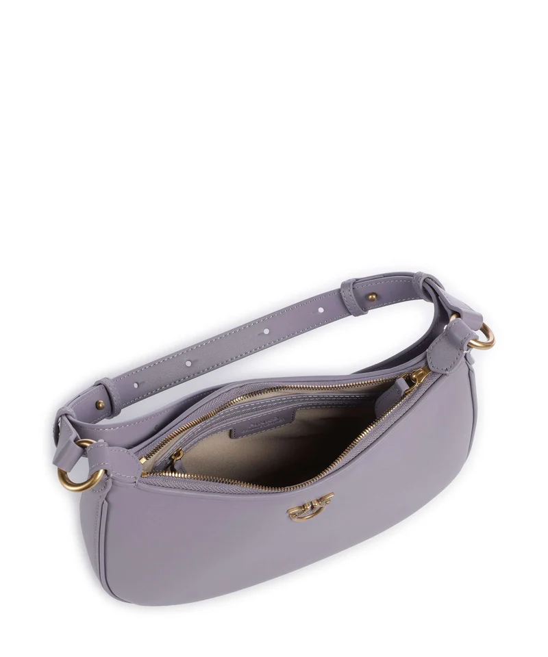 Pinko Half Moon Mini Bolso de hombro cenerre viola/antique gold