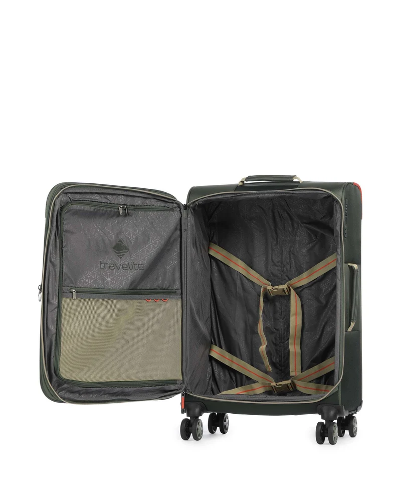 Travelite Color Craze Juego de maletas (4 ruedas) oliv