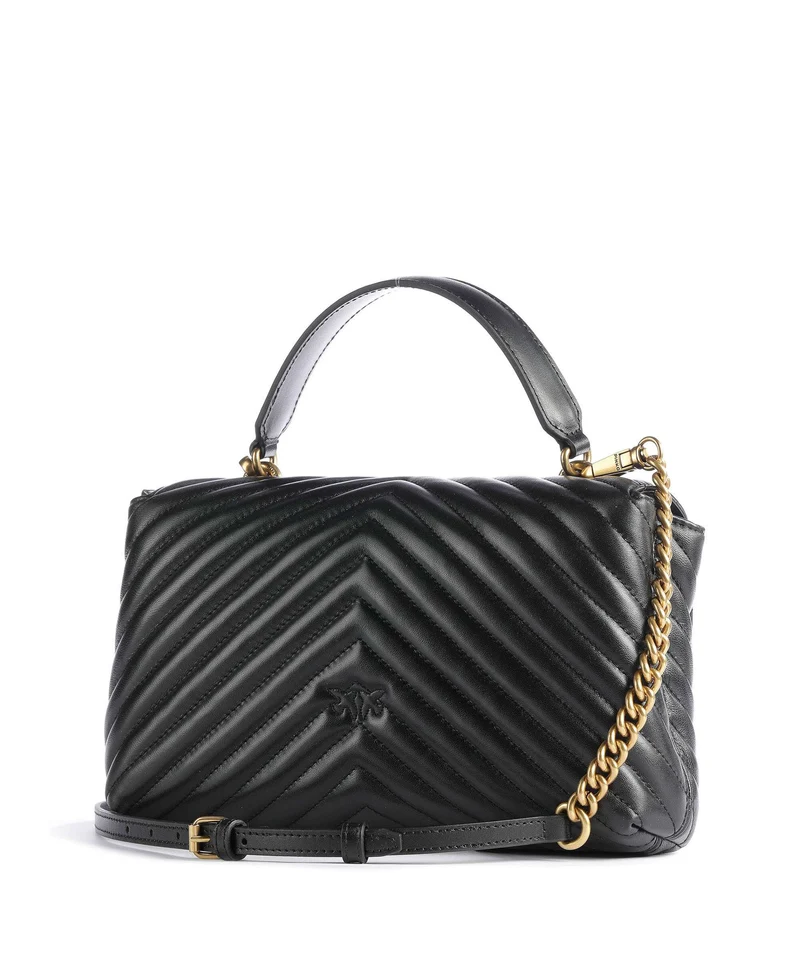 Pinko Love Lady Puff Classic Bolso de mano nero/antique gold