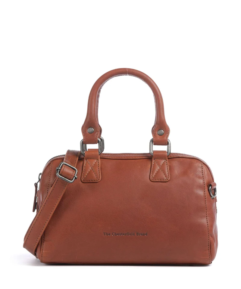 The Chesterfield Brand Wax Pull Up Cow Dalford Bolso de mano cognac