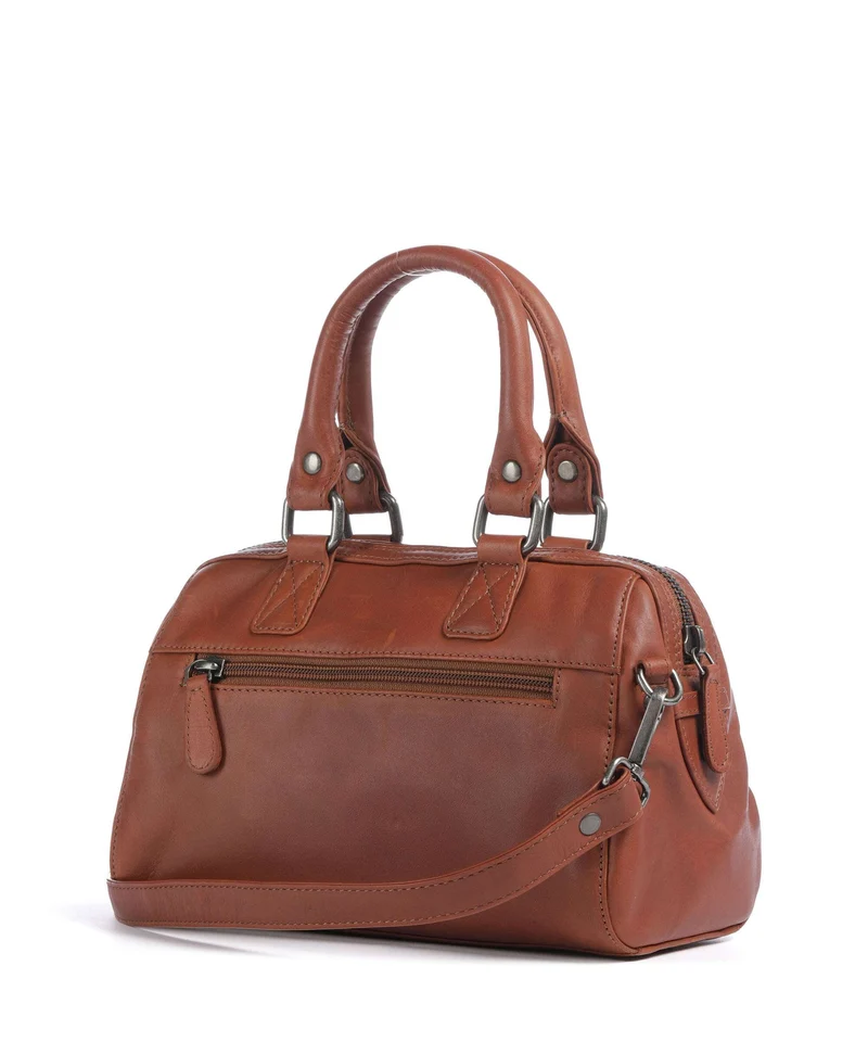The Chesterfield Brand Wax Pull Up Cow Dalford Bolso de mano cognac