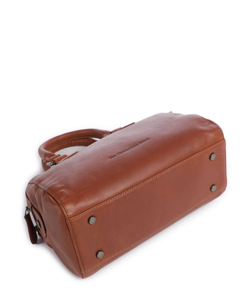 The Chesterfield Brand Wax Pull Up Cow Dalford Bolso de mano cognac