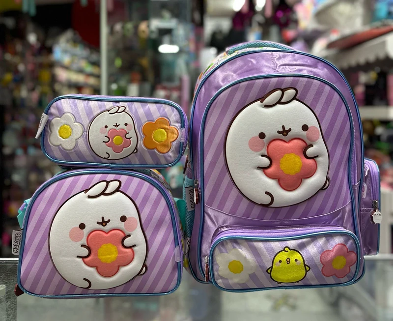 Combo primaria moolang flor american bags
