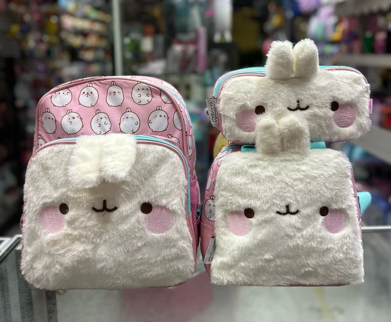 Combo kinder moolang peluche american bags