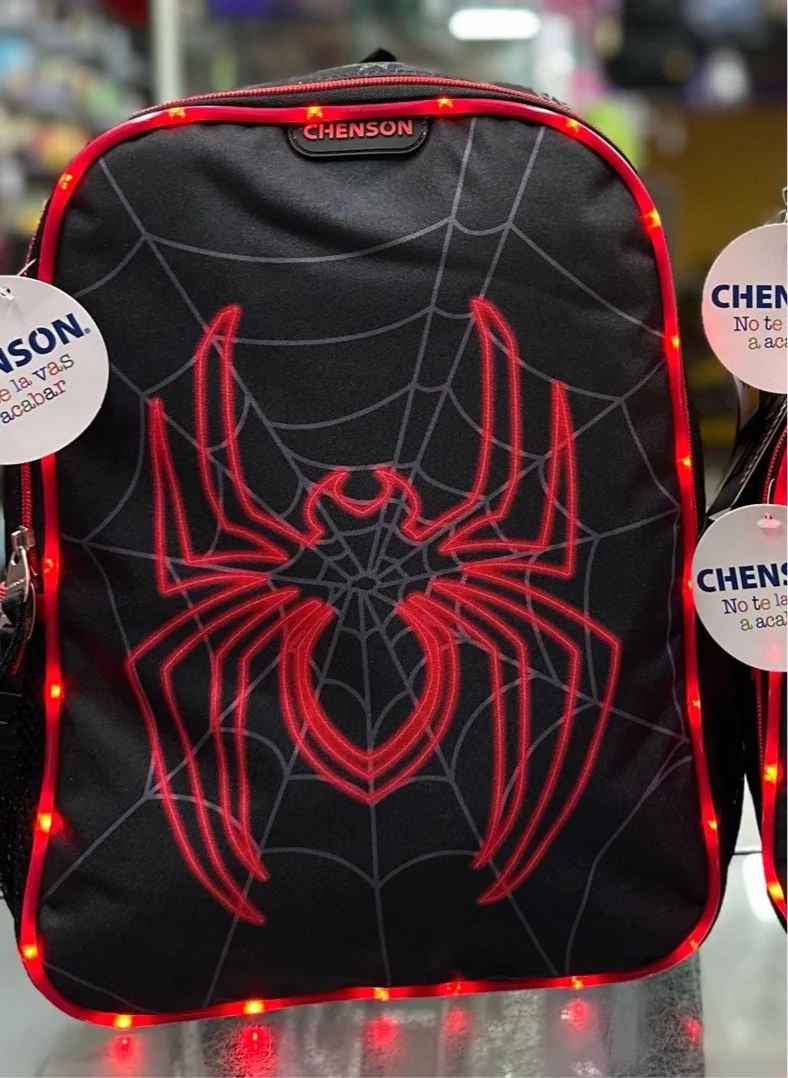 Mochila Miles Morales luz Kinder