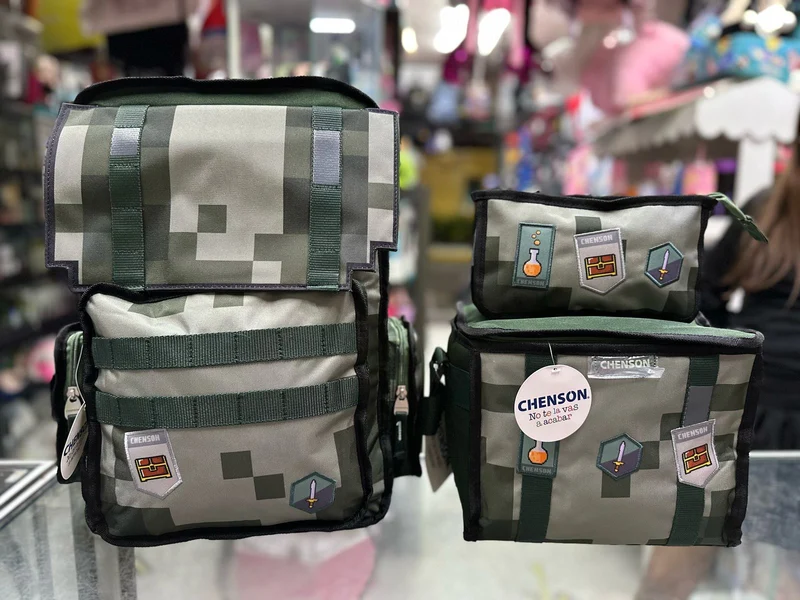 Combo juvenil primaria pixeles militar Chenson