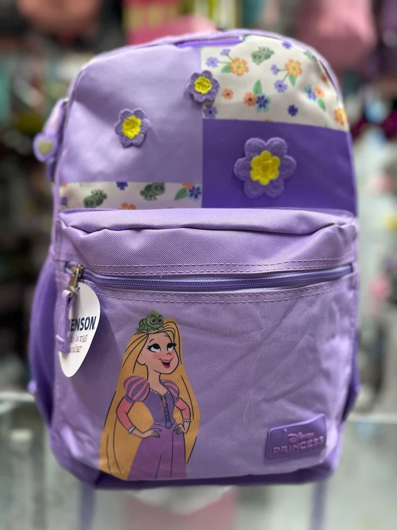 Mochila primaria Rapunzel flores Chenson