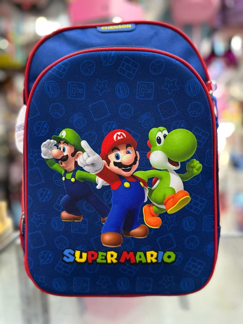 Mochila primaria Mario Luigi y Yoshi Chenson