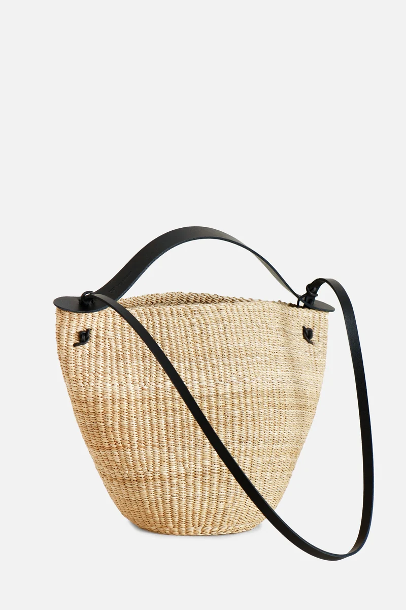 BORSA IN RAFIA MEDIUM BELL