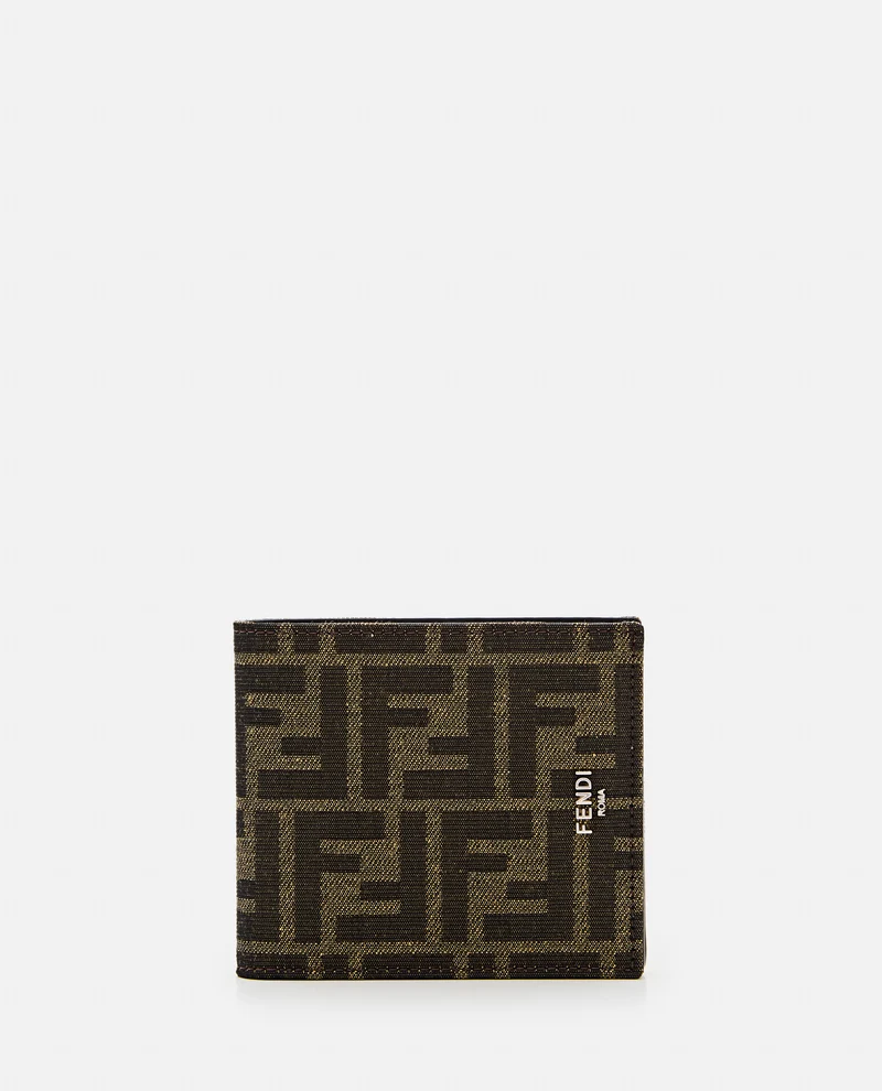 BI-FOLD JACQUARD PORTAFOGLIO