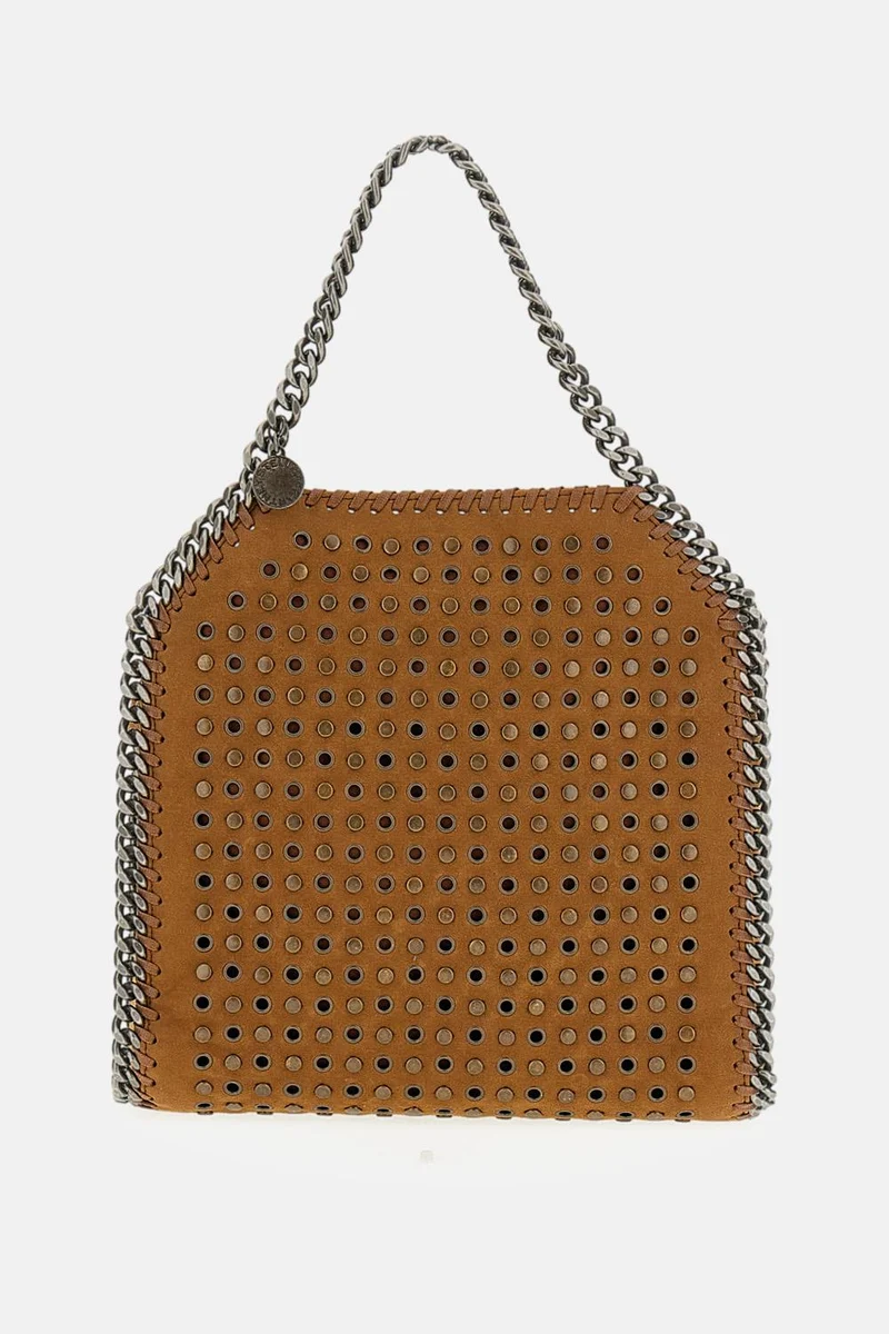BORSA MINI FALABELLA IN ALTER SUEDE CON BORCHIE