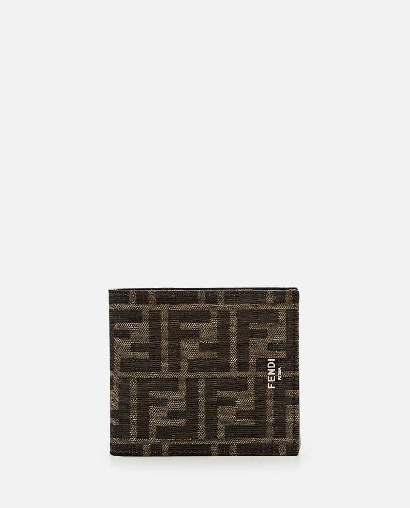BI-FOLD JACQUARD PORTAFOGLIO