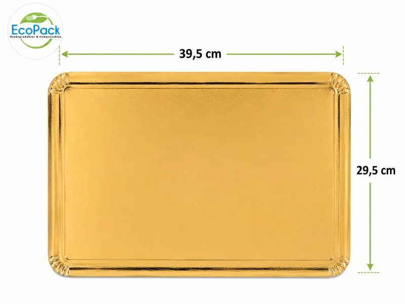 Bandeja Dorada Elite Plus 39,5x29,5cm