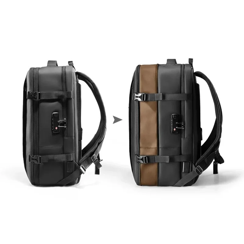 AVIATOR LOCK: Mochila expandible para portátil de viaje de 17 pulgadas con certificación TSA.