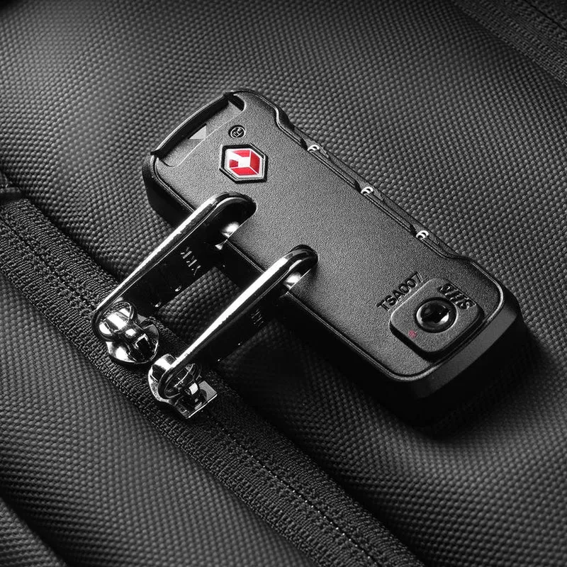 AVIATOR LOCK: Mochila expandible para portátil de viaje de 17 pulgadas con certificación TSA.