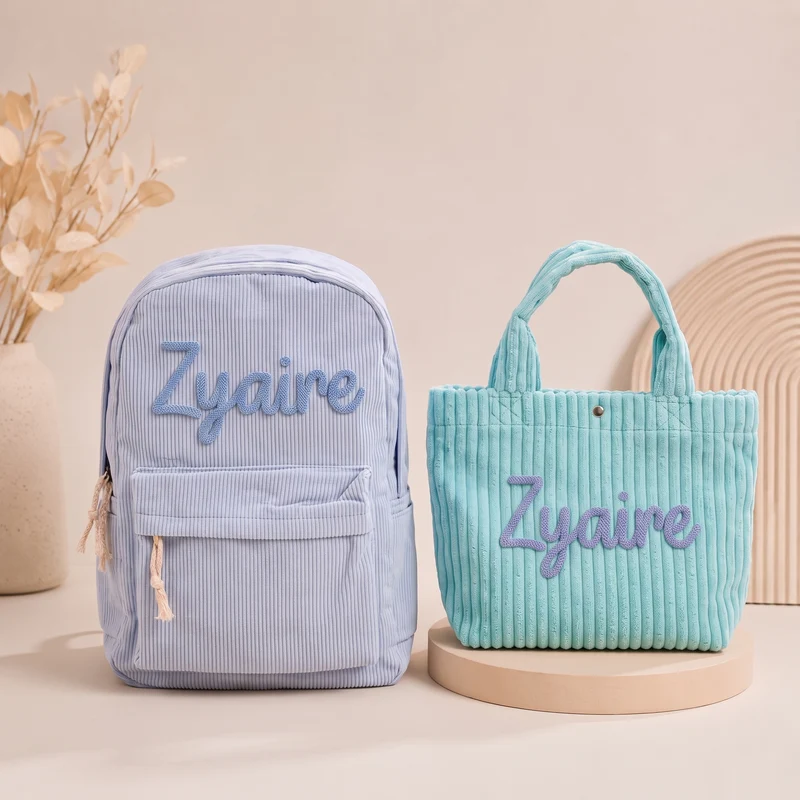 Mamaraya Personalized Backpack and Tote Bag Set