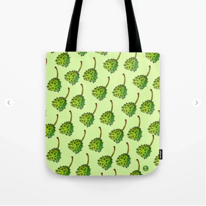 Bolso estampado castañas