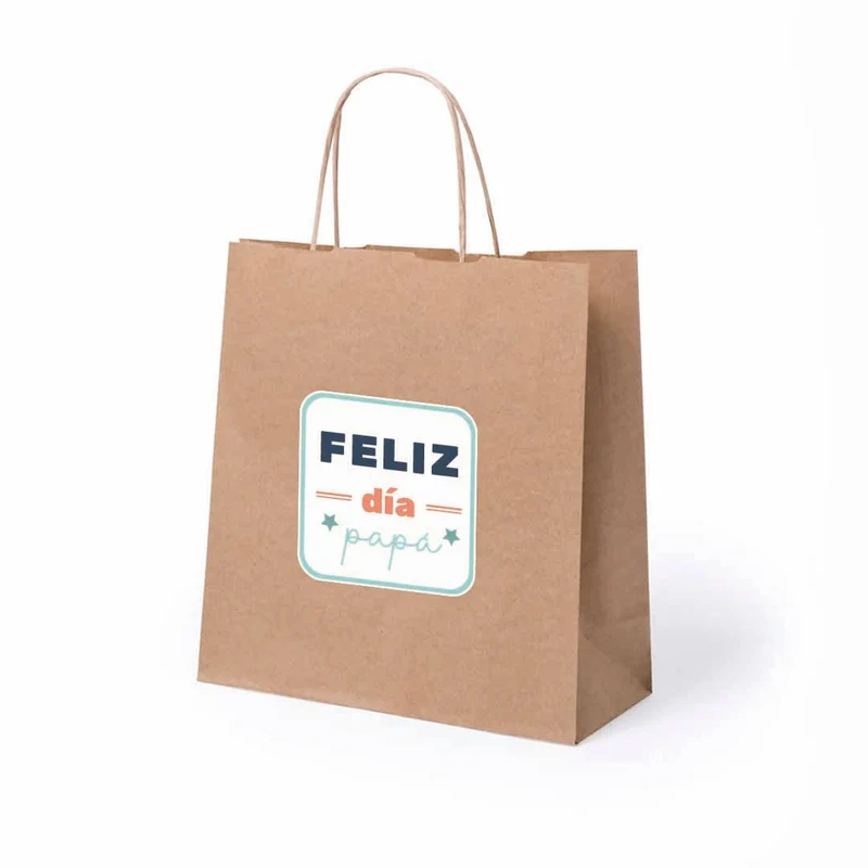 Bolsa Regalo papel Kraft para papá