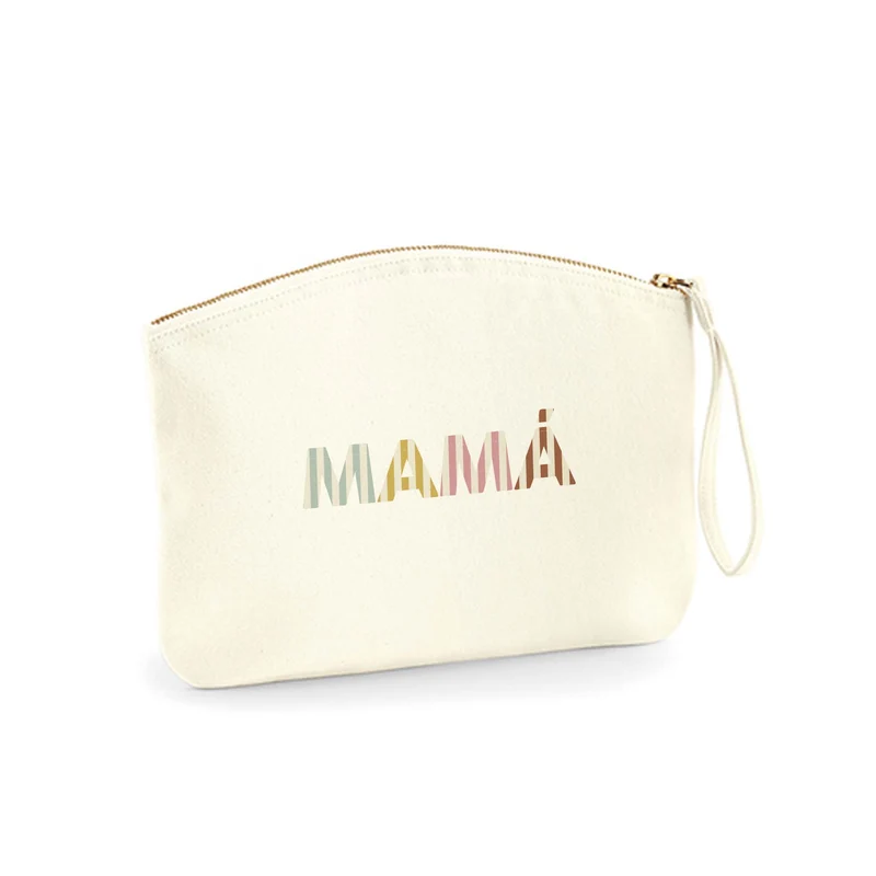 Bolsa de mano nombre rayas
