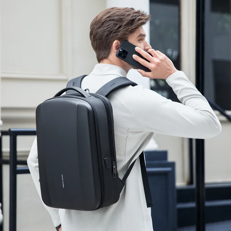 HÉRCULES: Mochila de viaje de negocios rígida Hércules de 16 pulgadas