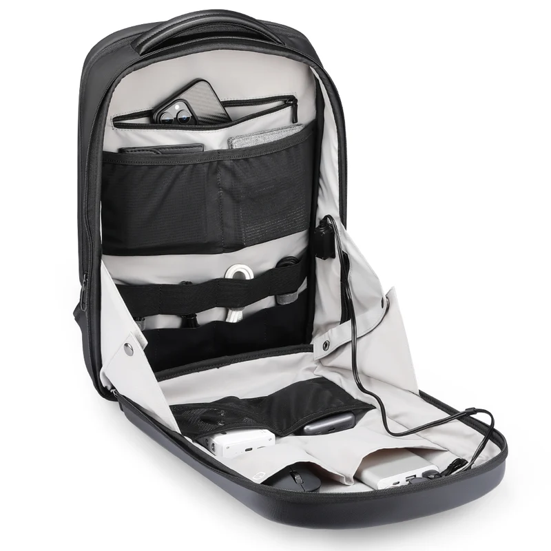 HÉRCULES: Mochila de viaje de negocios rígida Hércules de 16 pulgadas