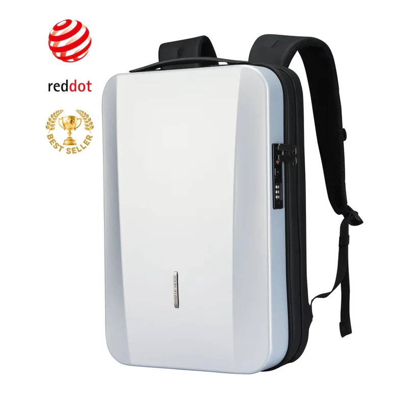 CLAUDIUS: Mochila rígida para portátil con cerradura TSA y puerto USB.