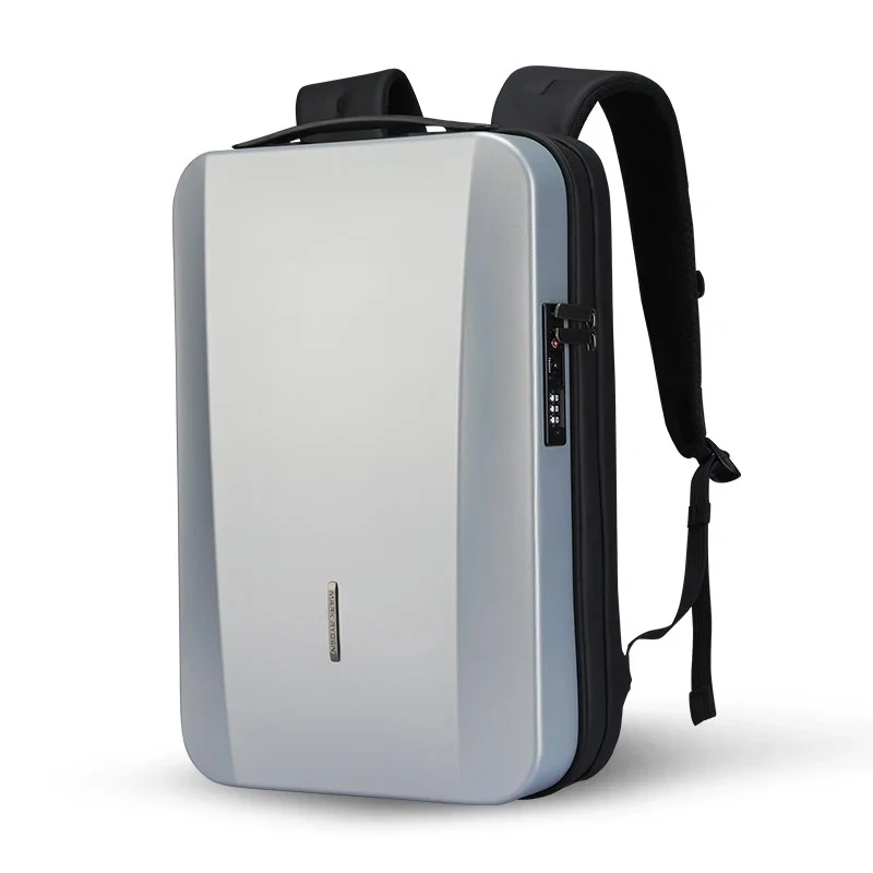 CLAUDIUS: Mochila rígida para portátil con cerradura TSA y puerto USB.