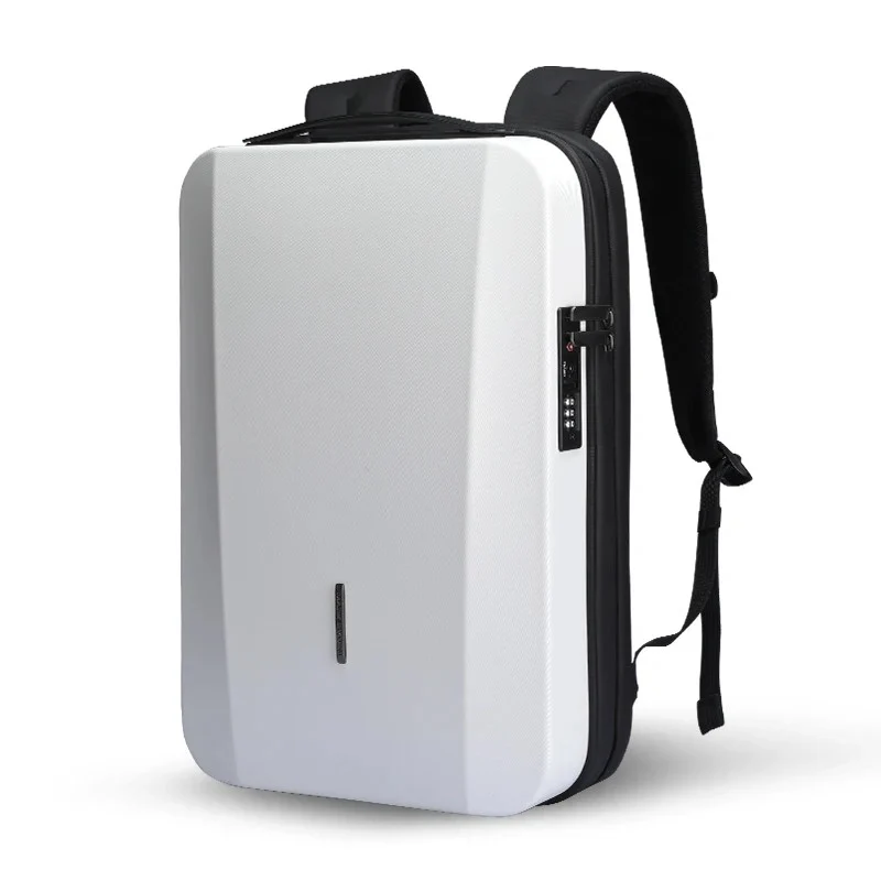 CLAUDIUS: Mochila rígida para portátil con cerradura TSA y puerto USB.
